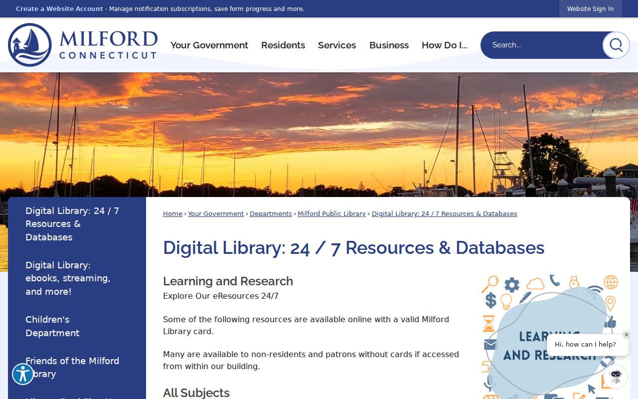 Milford city directory digital library resources