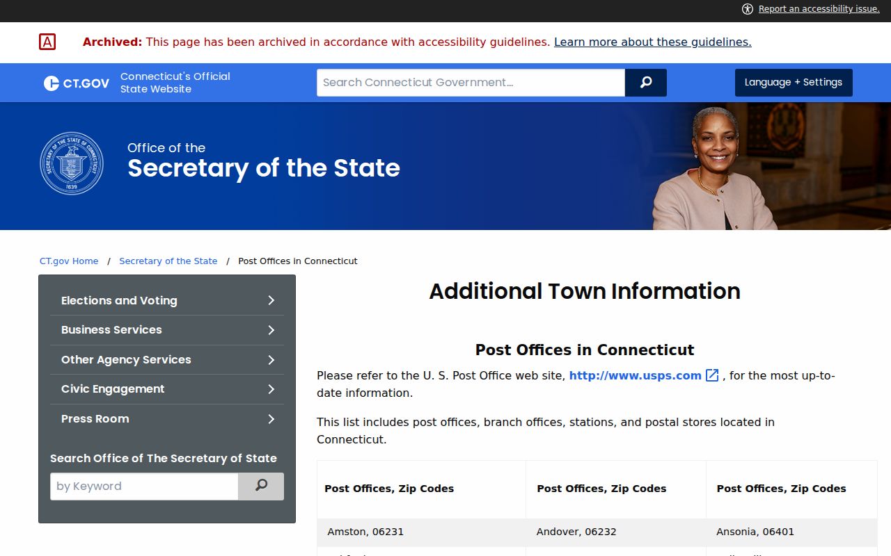 Milford ZIP code directory Connecticut post office list