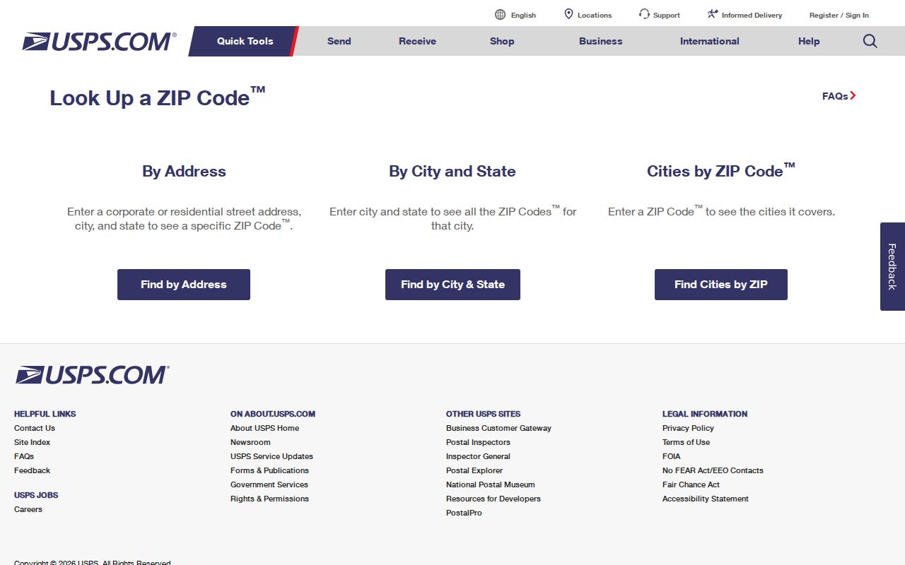 Milford ZIP code directory USPS address lookup